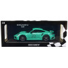 2021 Porsche 911 Turbo S with SportDesign Package #20 Green with Silver Stripes Limited Edition to 504 pieces Worldwide 1/18 Diecast Model Car by Minichamps
