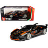 Ferrari FXX-K #5 Fu Songyang Black with Gray Top and Orange Stripes 1/18 Diecast Model Car by Bburago