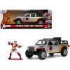 2020 Jeep Gladiator Pickup Truck Silver and Colossus Diecast Figurine