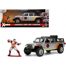 2020 Jeep Gladiator Pickup Truck Silver and Colossus Diecast Figurine 
