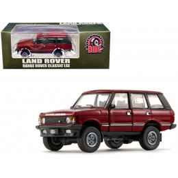Land Rover Range Rover Classic LSE RHD (Right Hand Drive) Red with Sunroof with Extra Wheels 1/64 Diecast Model Car by BM Creations
