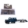 1961 Nissan Patrol Blue with White Top and Utility Trailer 