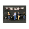The Street Racing Crew 4 Piece Figure Set For 1:18 Scale Models by American Diorama