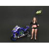 Paddock Girl Figure For 1:18 Scale Models by American Diorama