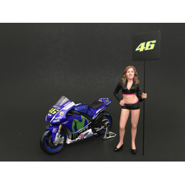 Paddock Girl Figure For 1:18 Scale Models by American Diorama