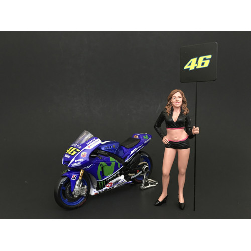 Paddock Girl Figure For 1:18 Scale Models by American Diorama