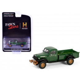 1947 Dodge Power Wagon Pickup Truck Green Metallic and Black 