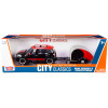 Mini Cooper S Countryman with Travel Trailer Black and Red 