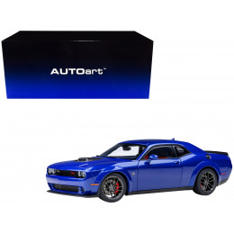 2022 Dodge Challenger R/T Scat Pack Widebody Indigo Blue 1/18 Model Car by Autoart