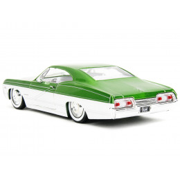 1967 Chevrolet Impala SS Green Metallic and White with White Interior 