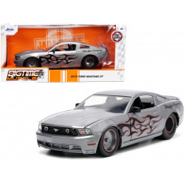 2010 Ford Mustang GT Gray Metallic with Flames 