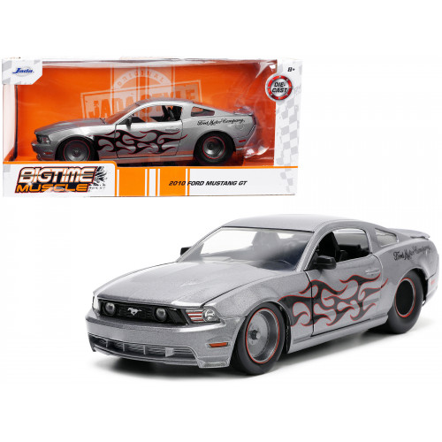 2010 Ford Mustang GT Gray Metallic with Flames 