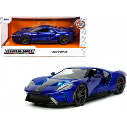 2017 Ford GT Candy Blue with Gray Stripes 