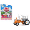 1973 Tractor with Enclosed Cab Orange and White 'Down on the Farm' Series 8 1/64 Diecast Model by Greenlight