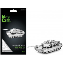 Model Kit American M1 Abrams Tank (Moderate Difficulty) Steel Model by Metal Earth