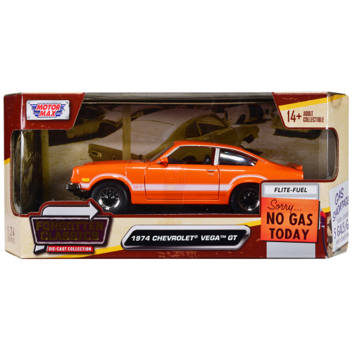 1974 Chevrolet Vega GT Orange Metallic with White Stripes 