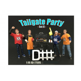 Tailgate Party Set II 4 Piece Figure Set For 1:18 Scale Models by American Diorama