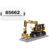 CAT Caterpillar M323F Railroad Wheeled Excavator with Operator and 3 Work Tools (CAT Yellow Version)