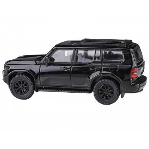 2024 Toyota Land Cruiser 250 Prado Black 1/64 Diecast Model Car by Paragon Models