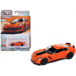 2019 Chevrolet Corvette Z06 Sebring Orange with Black Hood 