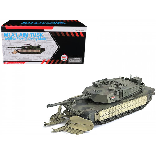 United States M1A1 AIM (Abrams Integrated Management) Tank with Mine Plow (Plowing Mode) #68 