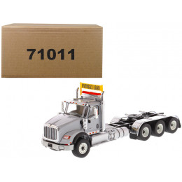 International HX620 Day Cab Tridem Tractor Light Grey 1/50 Diecast Model by Diecast Masters