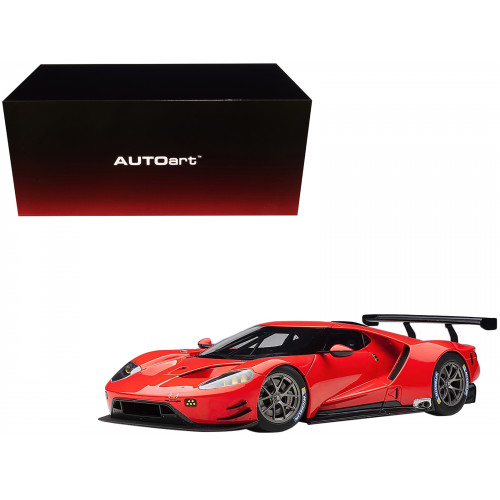 Ford GT Le Mans Plain Color Version Red 1/18 Model Car by Autoart