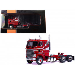1976 Ford CL 9000 Truck Tractor Red with White Stripes 1/43 Diecast Model by IXO Models