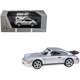 1987 RUF CTR Yellowbird Silver Metallic 1/64 Diecast Model Car by Paragon Models