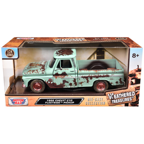 1966 Chevrolet C10 Fleetside Pickup Truck Light Green (Rusted) 