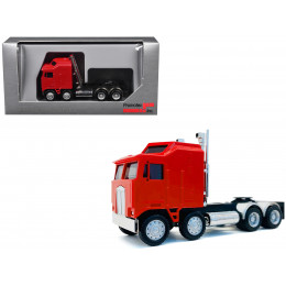 K100 5 Bar Grill Twin Steer Truck Tractor Red 1/87 (HO) Plastic Model Car by Promotex