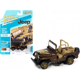 Jeep CJ-5 Mocha Brown Metallic with Golden Eagle Graphics 