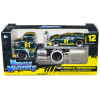 1950 Ford COE Flatbed Truck #61 and 1966 Ford GT40 MK II #61 Green Metallic with Yellow Stripes