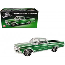 1965 Chevrolet El Camino Custom Calypso Green Metallic with Silver Graphics 