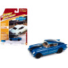1954 Chevrolet Corvair Concept Car Bright Blue Metallic with Black Stripes
