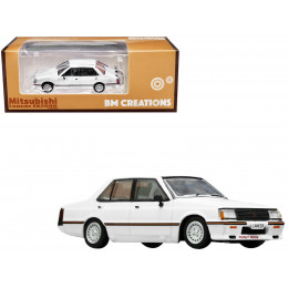 Mitsubishi Lancer EX2000 Turbo RHD (Right Hand Drive) White with Stripes with Extra Wheels 1/64 Diecast Model Car by BM Creations