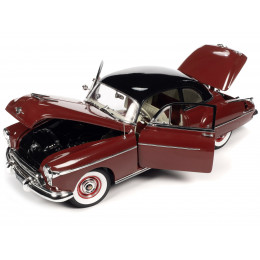 1950 Oldsmobile Rocket 88 Chariot Red with Black Top and Red and White Interior 