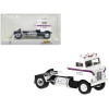 1950 Kenworth Bullnose Truck Tractor White with Blue Stripes