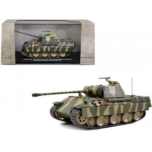 German Sd. Kfz. 171 PzKpfw V Panther Ausf. A Medium Tank with Side Armor Panels #422 