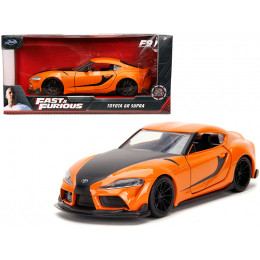 Toyota GR Supra Orange with Black Stripes 