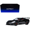 2019 Chevrolet Corvette C7 ZR1 Black with Carbon Top 1/18 Model Car by Autoart