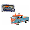 Volkswagen Type 2 (T1) Delivery Service Pickup Truck Blue and Orange