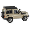 2014 Toyota Land Cruiser 71 SWB (Short Wheel Base) Sandy Taupe Brown 1/64 Diecast Model Car by Paragon Models