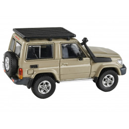 2014 Toyota Land Cruiser 71 SWB (Short Wheel Base) Sandy Taupe Brown 1/64 Diecast Model Car by Paragon Models
