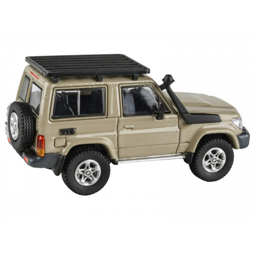 2014 Toyota Land Cruiser 71 SWB (Short Wheel Base) Sandy Taupe Brown 1/64 Diecast Model Car by Paragon Models