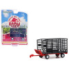 Bale Throw Wagon Black and Red 'Down on the Farm' Series 8 1/64 Diecast Model by Greenlight