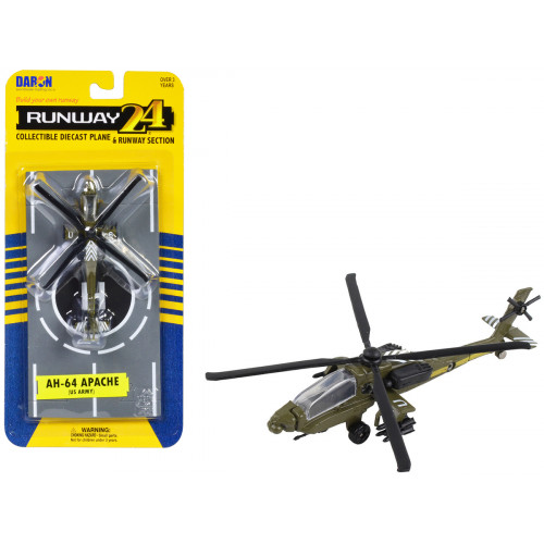 Boeing AH-64 Apache Helicopter Olive Drab 