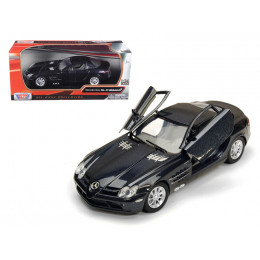Mercedes Mclaren SLR Metallic Black 1/24 Diecast Model Car by Motormax