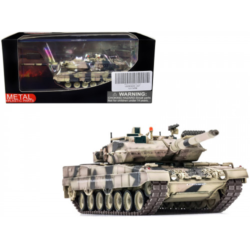 German Kampfpanzer Leopard 2A7 Main Battle Tank Desert Camouflage 1/72 Diecast Model by Panzerkampf
