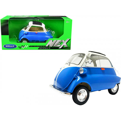 BMW Isetta Blue and White 